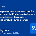 Avec Vue 4 Personnes Ardennes - Proche De Durbuy - La Roche - 2 Terrasses Privatives Et Jardin - Parking Gratuit 2 Voitures * Noiseux