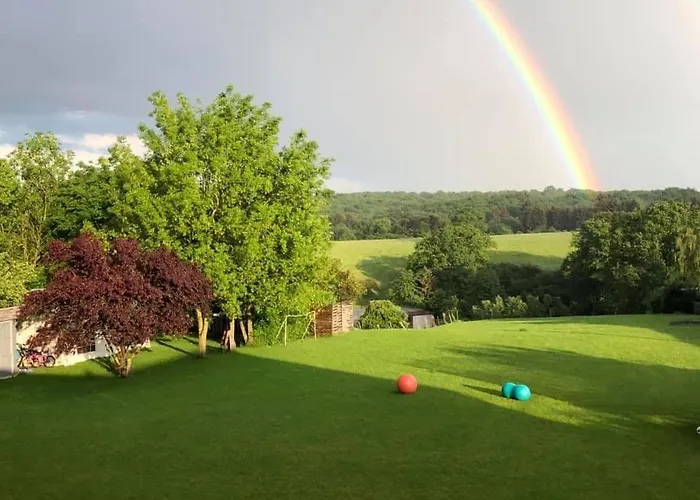 Avec Vue 4 Personnes Ardennes - Proche De Durbuy - La Roche - 2 Terrasses Privatives Et Jardin - Parking Gratuit 2 Voitures Apartment Noiseux