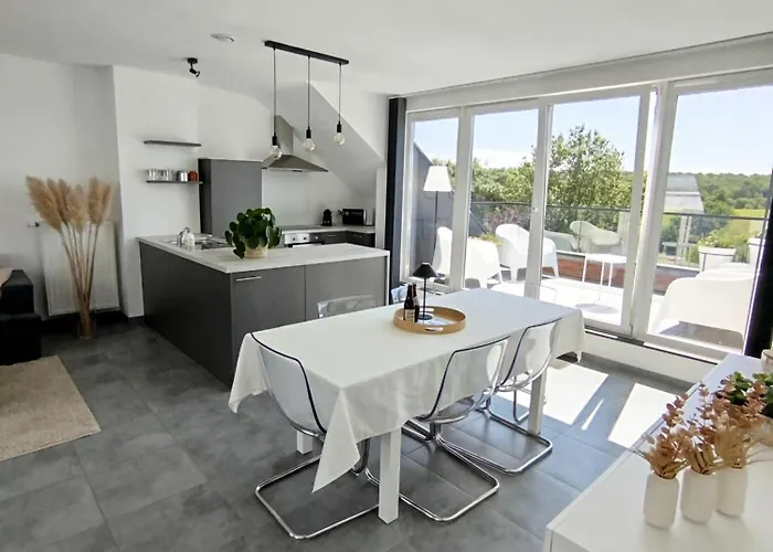 Apartment Avec Vue 4 Personnes Ardennes - Proche De Durbuy - La Roche - 2 Terrasses Privatives Et Jardin - Parking Gratuit 2 Voitures *