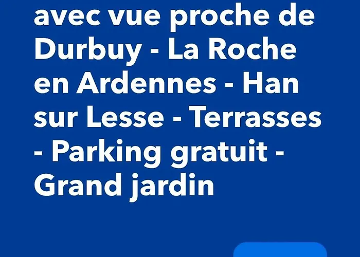 Avec Vue 4 Personnes Ardennes - Proche De Durbuy - La Roche - 2 Terrasses Privatives Et Jardin - Parking Gratuit 2 Voitures Noiseux